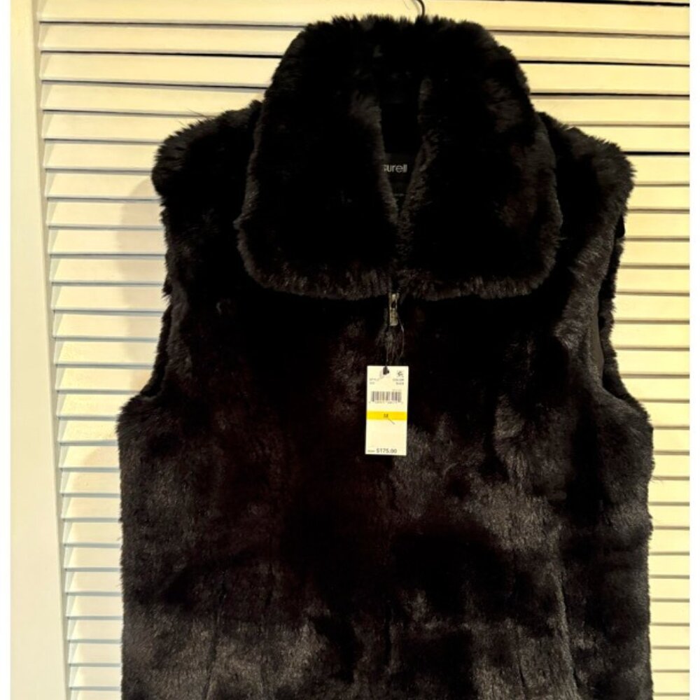 Women's Surell Faux Fur Vest M Black